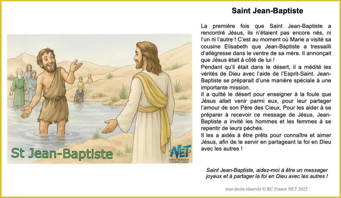 Image du Saint du mois